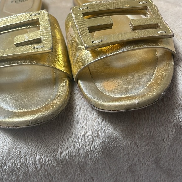 Fendi Gold Sandals/Flats - Picture 8 of 16